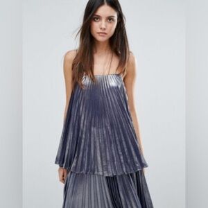 Warehouse Lavender Pleated Tank